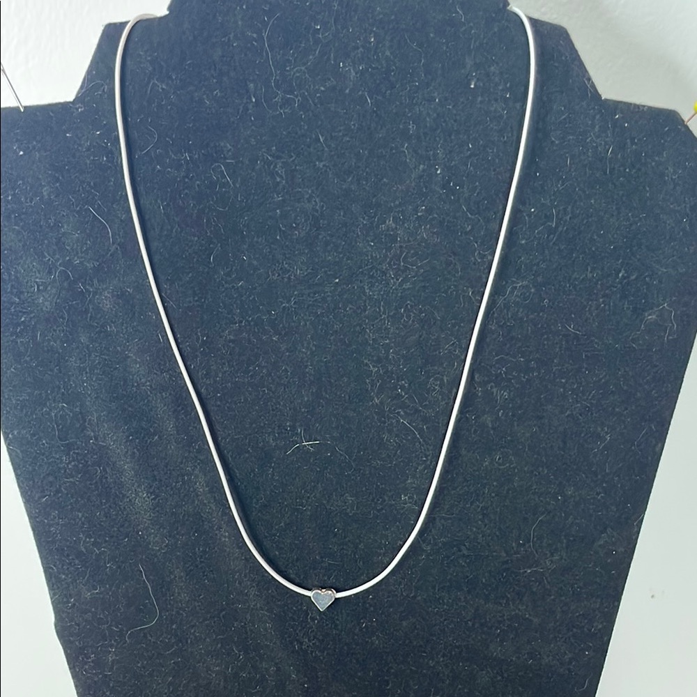 Elegant Silver Heart Necklace